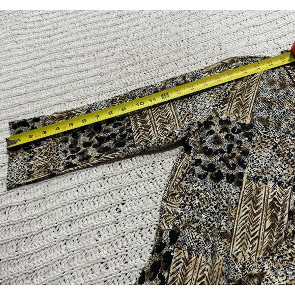 NWT Dressbarn Button Up Shirt Blouse Women's Size Large Animal Print Pattern USA - Picture 6 of 10